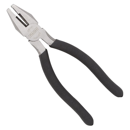 Vulcan Linesman Plier, 7 in OAL, 1.2 mm Cutting Capacity, 1-1/4 in Jaw Opening, Black Handle, Non-Slip Handle JL-NP005