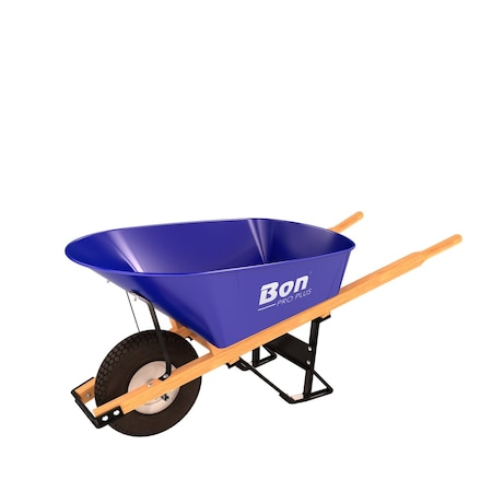 Bon Tool BARROW - STEEL 6 CU FT TRAY -WIDE TIRE WOOD HANDLE 28-918