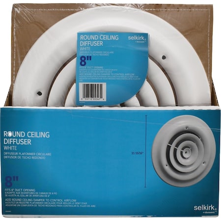 Selkirk 8'' Round Ceiling Diffuser 1500W8R