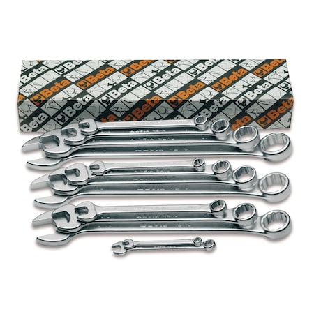 Beta 42AS Set of 13 15 Deg Offset Combination Wrenches, SAE 1/4" - 1" 42AS/13