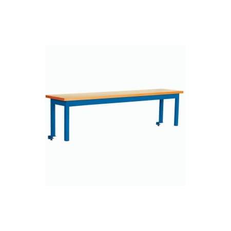 Tennsco Riser With Out Power Center ESD Top 72inch Long Blue TWI-72S-ABL