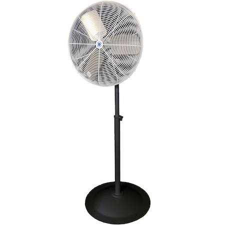 Schaefer Pedestal Fan, 20 in Blade Dia, 115V, Oscillating TW20W-PRB