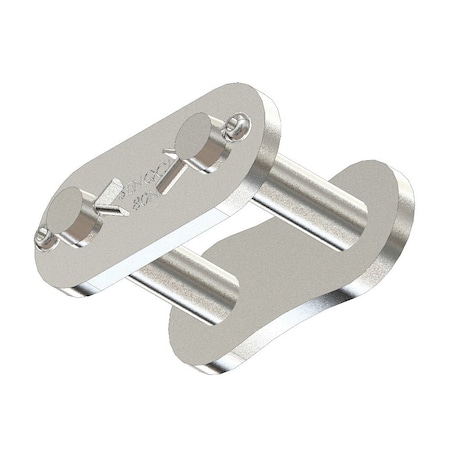 Senqcia 80NPCL Single Strand Cottd Connecting Link, 80NP chain, 1P, 1.4 OAW, .312 Pin, Stl S-80NPCL