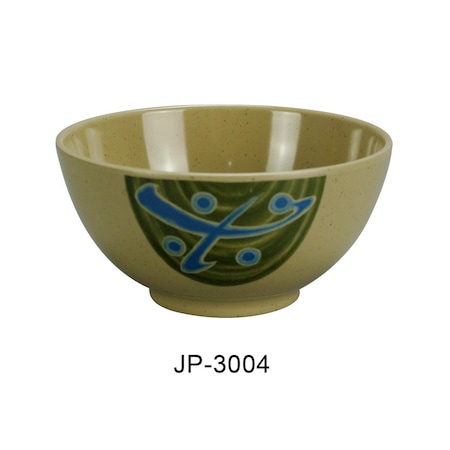 Yanco 4.5 in. 8 oz Japanese Nanjing Bowl - Melamine, Multi Color, 48PK JP-3004
