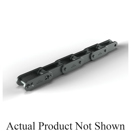 Hkk Chain HKK Heavy Series Double Pitch Riv Standard Conv, 10 ft OAL, 4 P, 1-1/8 Dia x 1.25 W, .281 THK Plate DC160R1A