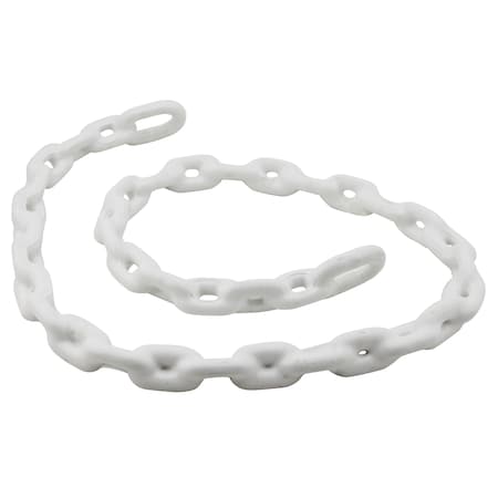 Extreme Max 3006.6590 BoatTector PVC-Coated Anchor Lead Chain - 5/16" x 5', White 3006.6590