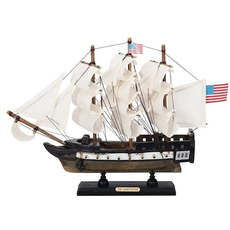 Handcrafted Model Ships 9 x 2 x 12 in. Wooden USS Constitution Limited Tall Ship Model Con-Lim12