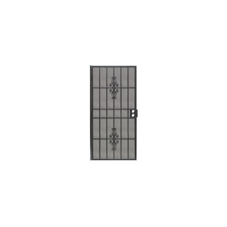 Precision Flagstaff Series Door Screen, 80 in L, 36 in W, Steel, Black 3853BK3068
