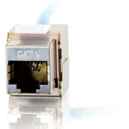 C2G 180ANDDEG; CAT6 RJ45 UTP SHIELDED KEYSTONE JACK - SILVER 35212