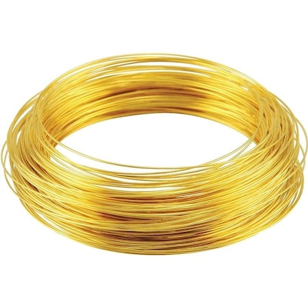 Hillman Utility Wire, 100 ft L, 24, Brass 50153