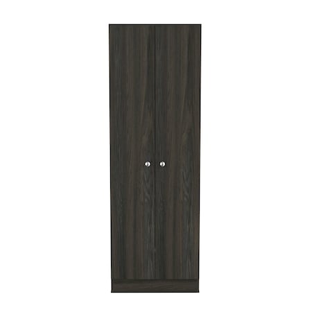 Homeroots 71in Dark Brown Wood Pantry Or Storage Closet 477592