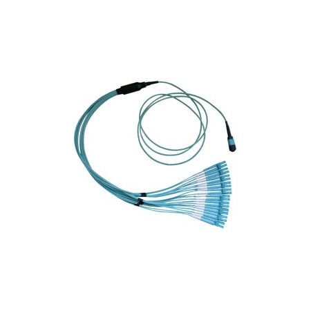 Cable Wholesale Plenum Fiber Optic Cable, 100 Gigabit Ethernet CFP/CXP 100GBase-SR10 to MTP(MPO)/LC (10 Duplex MPLC-32015