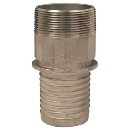 Dixon External Swage Notched Stem, 3 in Nominal, MNPT, 316 SS, Domestic RST300NOS