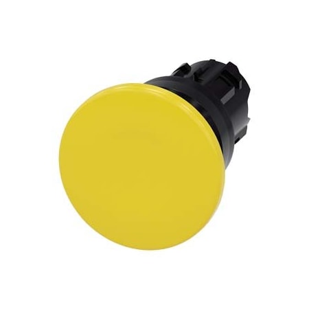 Siemens Mushroom pushbutton, 22 mm, round, plastic, yellow, 40mm 3SU1000-1BD30-0AA0-ZY19