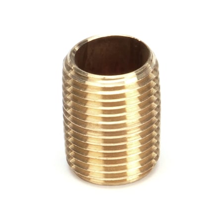 Hobart Pipe Nipple, 1/2in x 1 1/8in, Brass FP-040-42