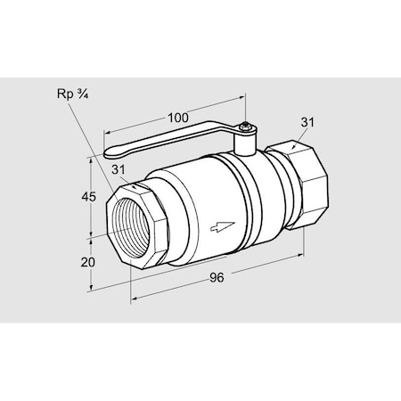 Honeywell Kromschroder VLV, BALL, AKT 20R10TAS KS03152364