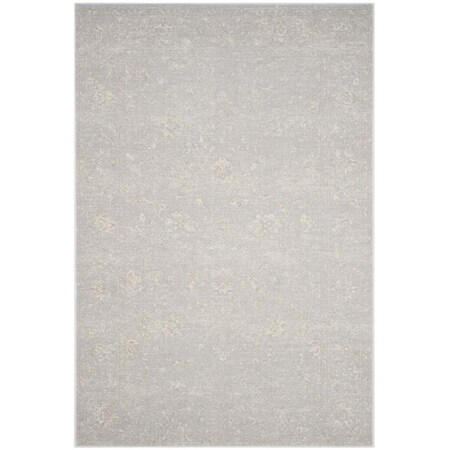 Safavieh 4 x 6 ft. Carnegie Power Loomed Small Rectangle Area RugLight Grey & Cream CNG621G-4