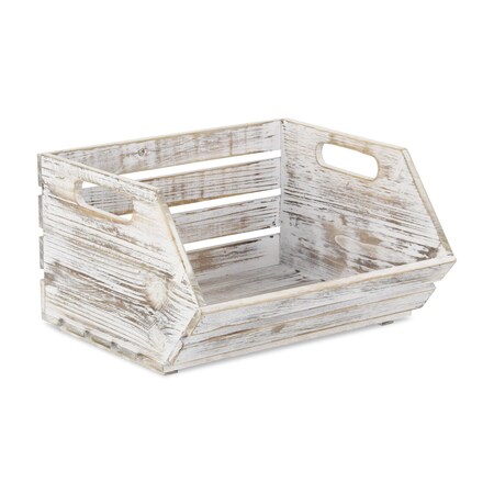Homeroots 13" Gray Solid Wood Desk Organizer 399660