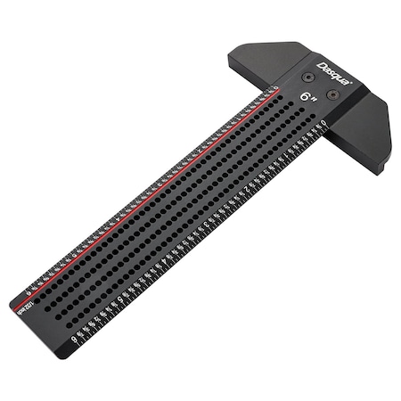 Dasqua 6in T-Shaped Heavy Duty Rule With Marked Holes 1804-5339