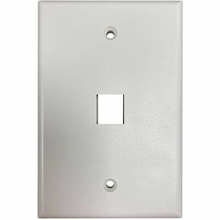 Eaton Tripp Lite Series Safe-IT 1-Port Single-Gang Keystone Wall Plate, Antibacterial, Ivory Matte, TAA N042AB-001-IVM