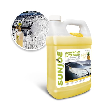 Snow Joe Premium Snow Foam Cannon P.W. Car Wash Soap and Cleaner, 1-Gal. Pineapple SPX-FCS1G