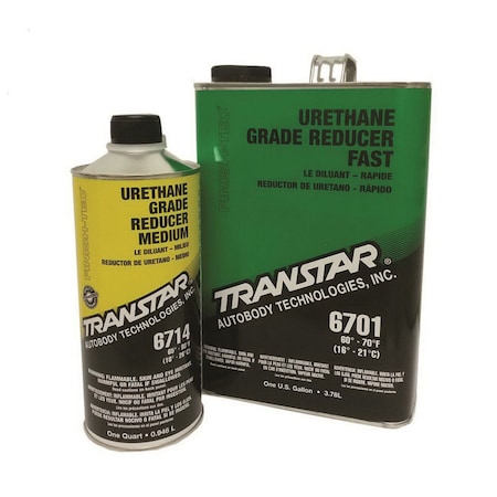 Transtar Autobody Technology Medium Urethane Grade Reducer, 65 to 80 deg F, 5 Gallon Pail 6715