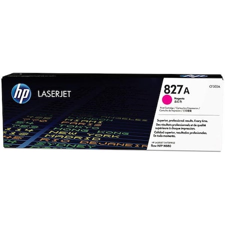 Hp 827A Magenta Original LaserJet Toner Cartridge, 32,000 Yield CF303A
