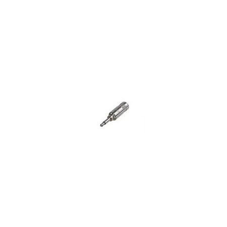 Rean 3.5mm Mono Male Plug, Nickel Handle, Silver Contacts NYS226