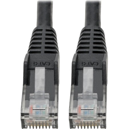 Eaton Tripp Lite Series Cat6 Gigabit Snagless Molded UTP Ethernet Cable RJ45 M/M, PoE, Black,  N201-06N-BK