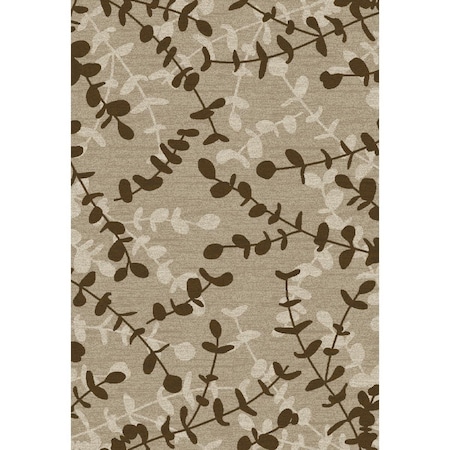 Art Carpet 9 x 13 ft. Milan Collection Eucalyptus Woven Area Rug, Beige 24804