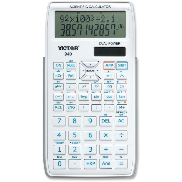 Victor Technology Scientific Calculator with 2 Line Display, PK3 940 - main