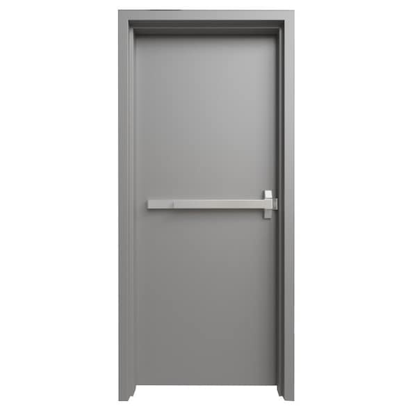 Fortis Doors Door Kit, Right-Handed, 84 in H, 36 in W, Galvanized Steel KIT18GHKDST3684PDRH - main