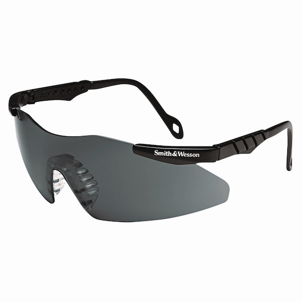 Smith & Wesson Safety Glasses, Uncoated, Smoke Lens, Black Frame, Half-Frame 19823 - main