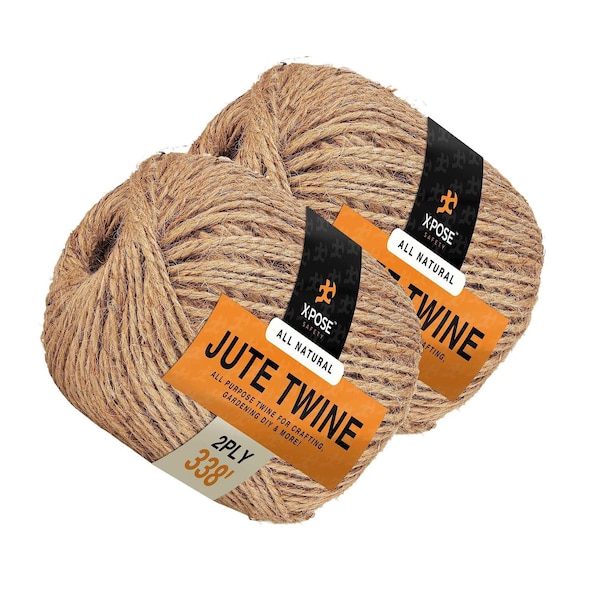 Xpose Safety 2 Ply Jute Twine 338FT, 2PK 2PJT-338-2-X-S - main