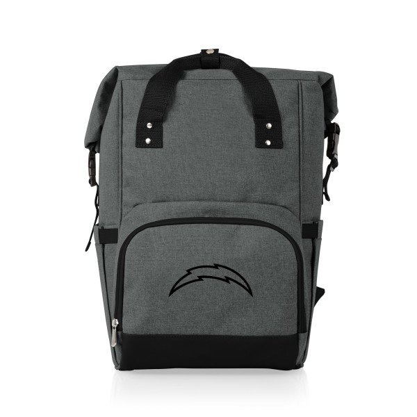 Picnic Time Family Of Brands NFL Los Angeles Chargers - On The Go Roll-Top Backpack Cooler 616-00-105-344-2 - main