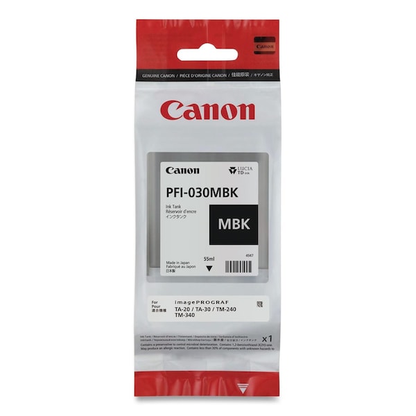 Canon Ink (PFI-030), Matte Black 3488C001 - main