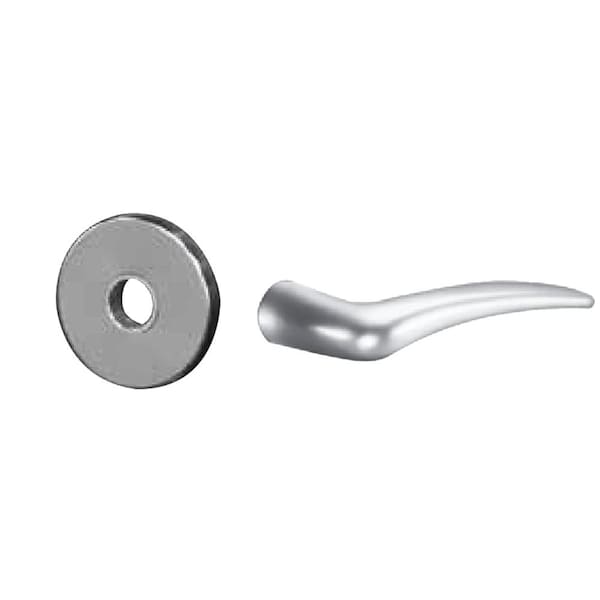 Sargent Grade 1 Passage or Closet Mortise Lock, A - Lever, LN - Rose, Left Hand, ASA Strike, Bright Chrome 8215 LNA 26 LH - main