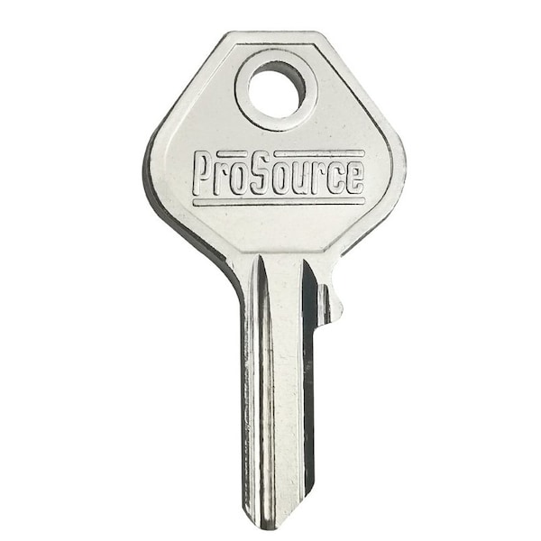 Prosource Key Blank, Brass, Nickel, For: 238-6704 20 mm Brass Padlocks KB20-B - main