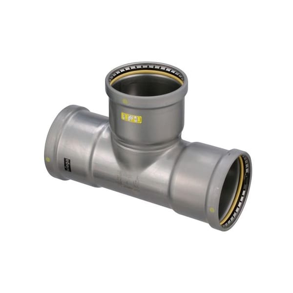 Viega MegaPressG tee P1 4 P2 4 P3 4 carbon steel zinc-nickel coating 28670 - main