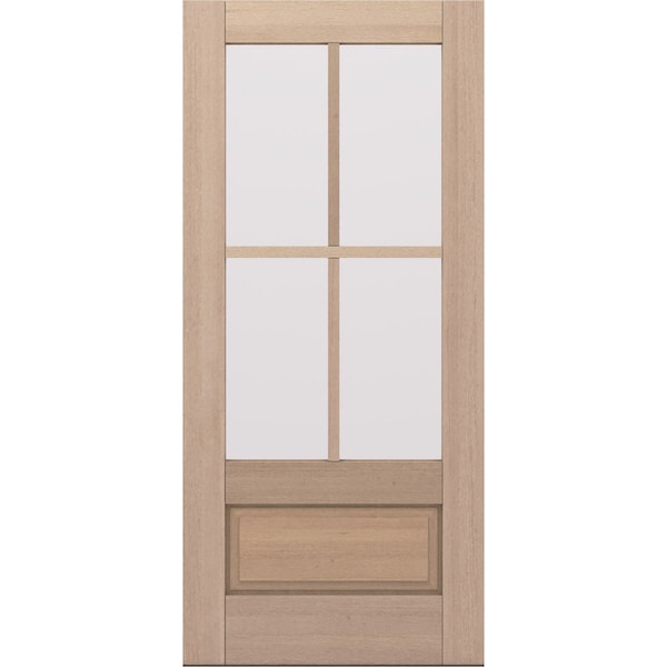 Doornmore G7504, 37.75" x 82" ( 36" Door) Left Hand, Mahogany SDL 4 Lite, 3/4 Lite Exterior Door G7504-SW-3680_1_LI - main