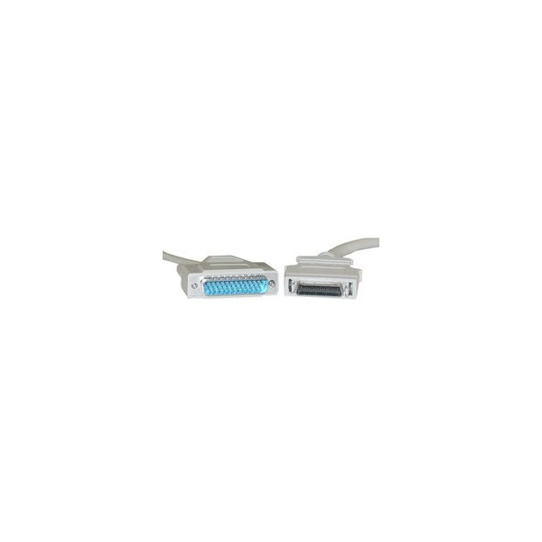 Cable Wholesale Parallel Cable, DB25 Male to HPCentronics 36 (HPCN36) Male, 18 Twisted Pairs, A/C Type, 6 foot 10E2-02106 - main