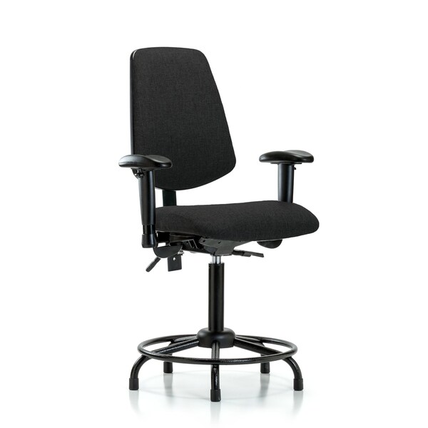 Blue Ridge Ergonomics Fab Med Bench Chair, Bk, RT, Glds, Blk, 6-Way Adjustable, 22" to 29" Height, Black BR-FMBCH-MB-RT-T1-A1-RG-F42 - main