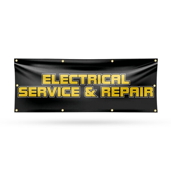 Signmission Electrical Service and Repair, 36 Inch x 96 Inch, Vinyl Banner B-96-30557 - main