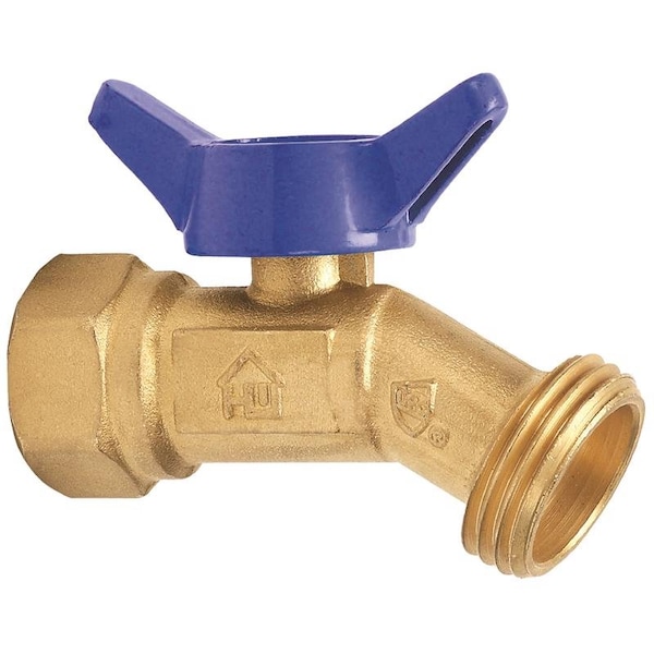 Homewerks 3/4 in. FIP X 3/4 in. MHT Brass No-Kink Hose Bibb VHNQTRB4 - main