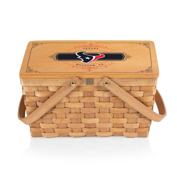 Picnic Time Family Of Brands Houston Texans - Poppy Personal Picnic Basket, (Beige) 124-00-299-136-2 - main
