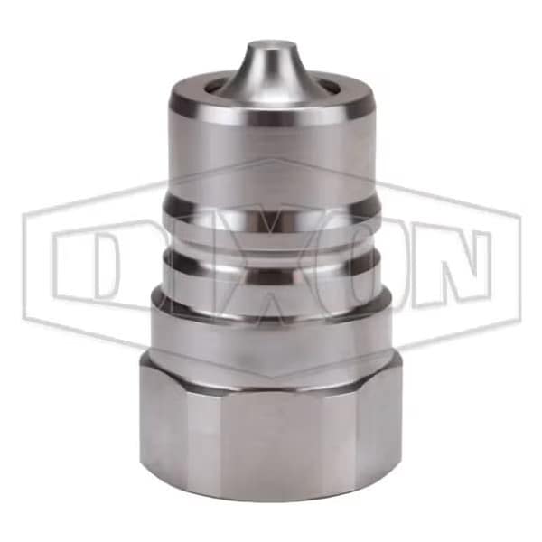 Dixon DQC K Interchange Female Plug, 1- 11-1/2 Nominal, Female NPTF, 316 SSss Steel K8F8-SS - main