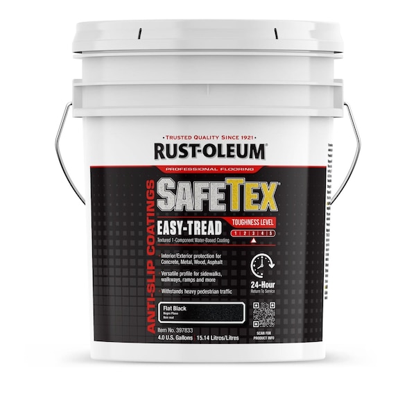 Rust-Oleum Epoxy Coating, Black, 4 gal, Pail 397833 - main