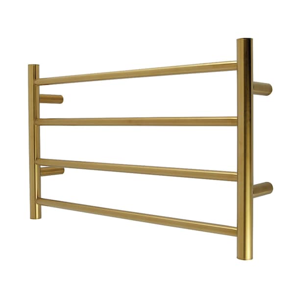 Kingston Brass 24" x 16" Stainless Steel Wall Mount 4-Tier Towel Rack, Brushed Brass DTM24164BB - main