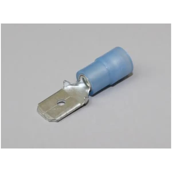 Nichifu Half-Insulated Disconnect Terminals, Extra Copper Sleeve, Male, AWG 14 TMDEN 630820-M-BCL - main