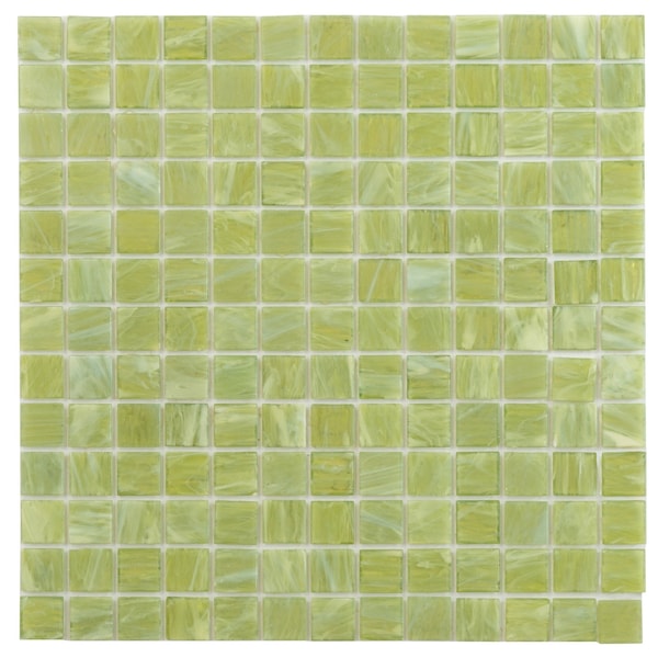 Apollo Tile Celestial 12 in. x 12 in. Glossy Green Lizard Glass Mosaic Wall and Floor Tile 20 sqft/case, 20PK APLST88GN410A - main
